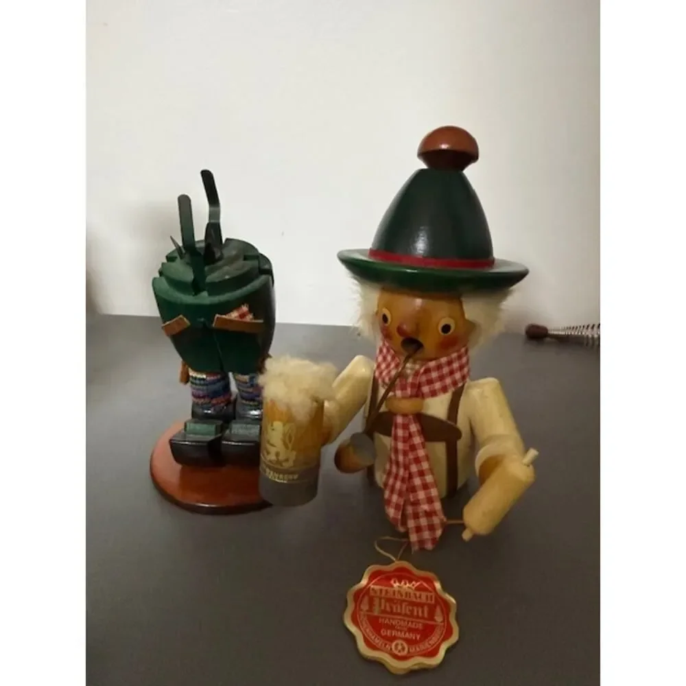 Steinbach Oktoberfest Chubby Drinking / smoking Nutcracker Made in Germany